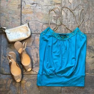 Arden B turquoise top